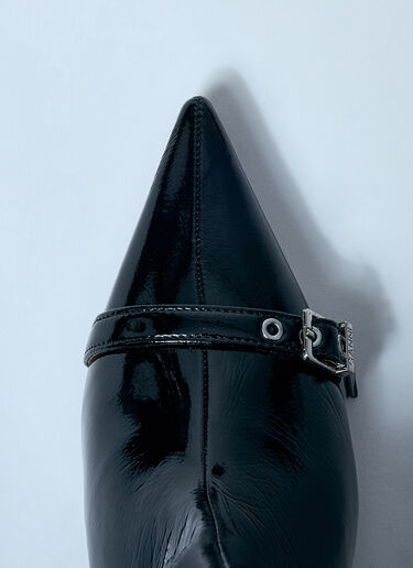 GANNI Eyelets Slouchy High Shaft Boots Black gan0259089
