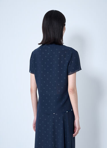 Acne Studios Mesh Layered Top Navy acn0260011