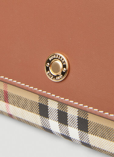 Burberry Hannah Vintage Check Shoulder Bag Beige bur0249105