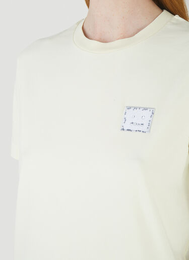 Acne Studios Beaded Face T-Shirt Beige acn0245022