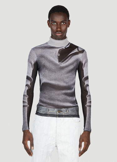 Y/Project x Jean Paul Gaultier Trompe L'Oeil 针织衫 灰色 ypg0152002