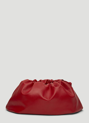 Bottega Veneta The Pouch Soft Clutch Red bov0243065