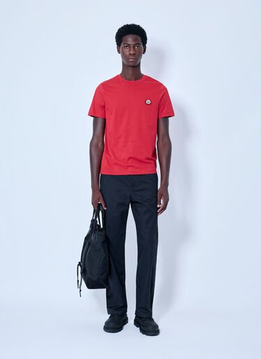 LN-CC® - Moncler: Short Sleeve T-Shirt - Red Moncler Short Sleeve T-Shirt Red mon0166013