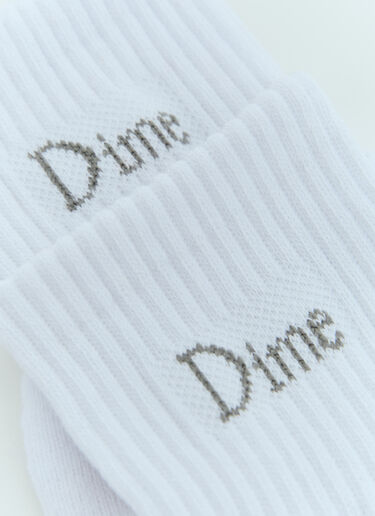 Dime Set of Two Pairs Of Classic Socks White dmt0154032