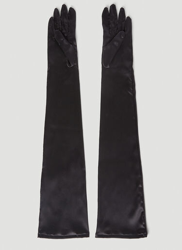 Kim Satin Opera Gloves Dolce & Gabbana Kim Satin Opera Gloves Black dol0252030