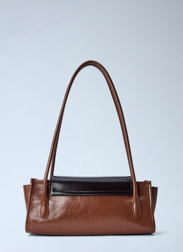 LN-CC® - Marni: Trunkette Leather Shoulder Bag - Brown Marni Trunkette Leather Shoulder Bag Brown mni0266011