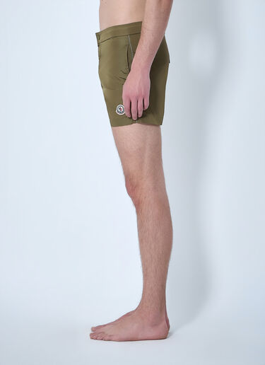 Moncler Elastic Waist Swim Shorts Khaki mon0164011