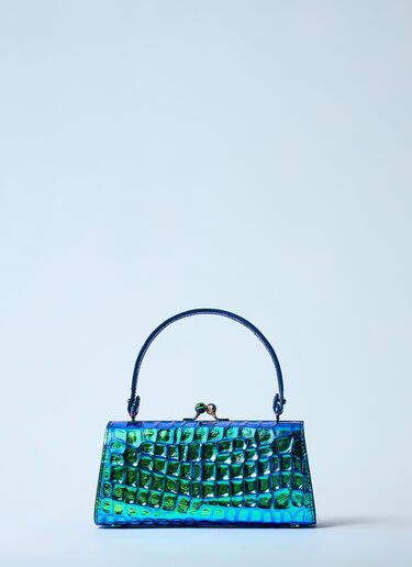Vivienne Westwood 超大娃娃带框手提包  蓝色 vvw0260019