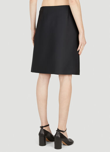 Low Waist Logo Skirt Miu Miu Low Waist Logo Skirt Black miu0252011