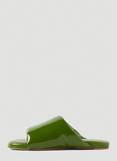 Bottega Veneta 软垫平底凉鞋 绿色 bov0251088