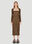 Rokh Detachable Sleeve Check Dress Beige rok0250003