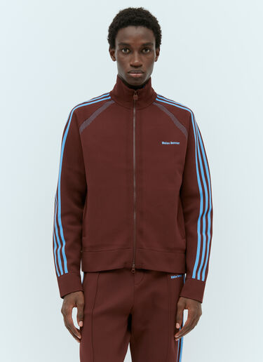 adidas by Wales Bonner Logo Embroidery Track Jacket Brown awb0354009