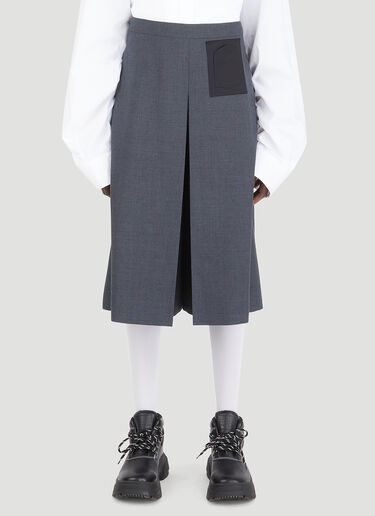 Maison Margiela Inverted Pleat Skirt Grey mla0246015