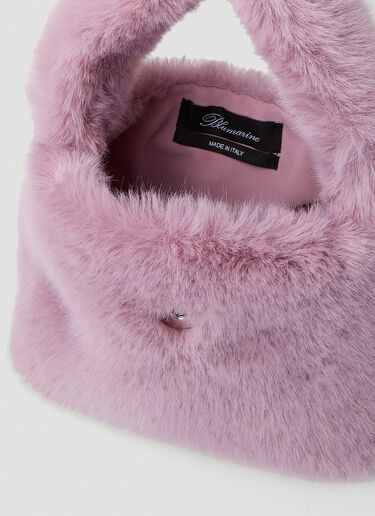 Blumarine Crystal B 人造毛皮手提包 粉色 blm0252013