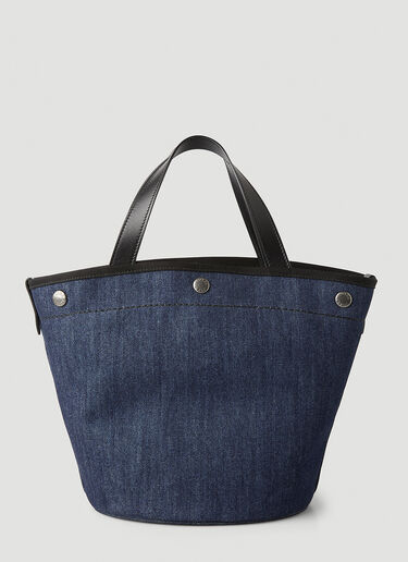 Prada Denim Shopper Tote Bag Blue pra0248070