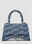 Burberry Hourglass Small Denim Handbag Brown bur0250024