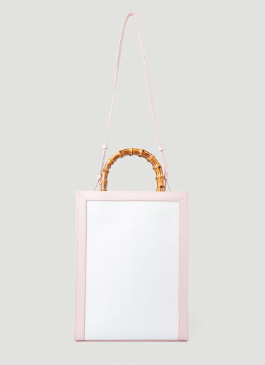 Bamboo Handle Tote Bag Casablanca Bamboo Handle Tote Bag Pink cbl0250014