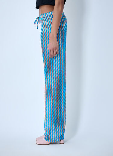 Dries Van Noten Drawstring Wide-Leg Trousers Blue dvn0263005