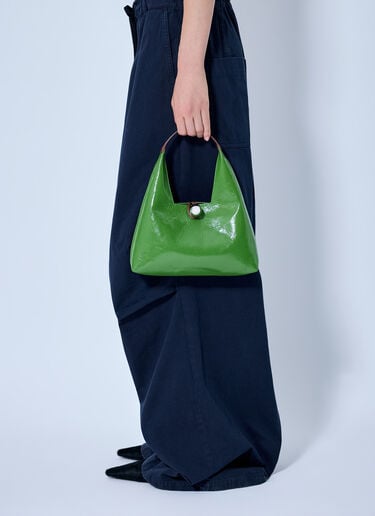 LN-CC® - Marni: Trapeze Mini Handbag - Green Marni Trapeze Mini Handbag Green mni0266010