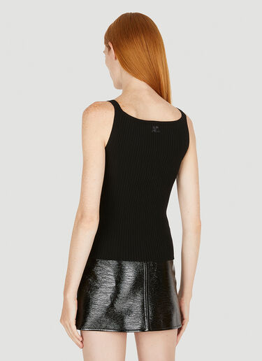 Courrèges Swallow Tank Top Black cou0249015