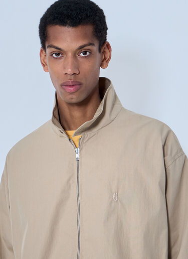 MM6 Maison Margiela High-Neck Zip Jacket Beige mmm0164001