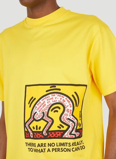 Honey Fucking Dijon x Keith Haring No Real Limits T-shirt Yellow hdj0348011