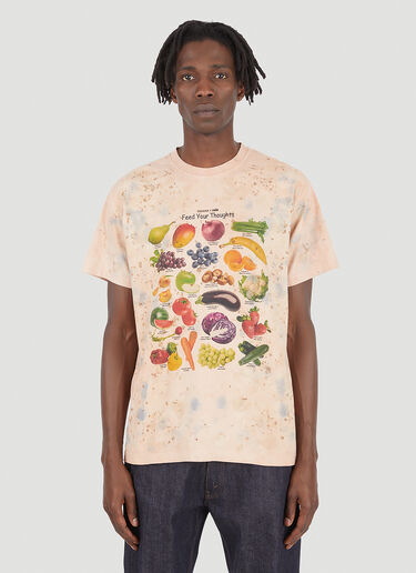 Souvenir x Viron Natural Dye Fruit Graphic T-Shirt Purple svn0146006
