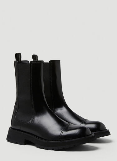 Alexander McQueen 切尔西靴 黑 amq0149040