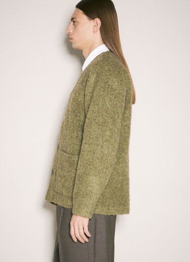 Our Legacy Brushed Knit Cardigan Green our0159004
