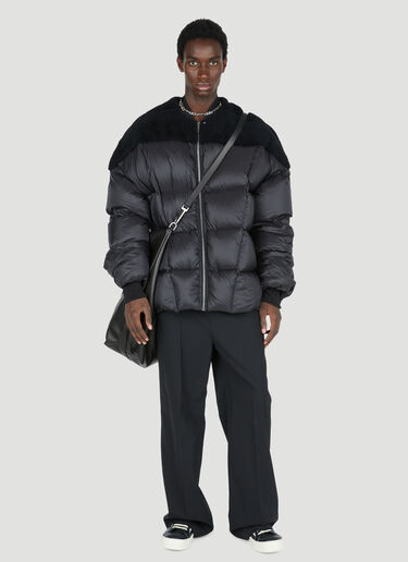 Rick Owens 크루넥 다운 재킷 블랙 ric0153004