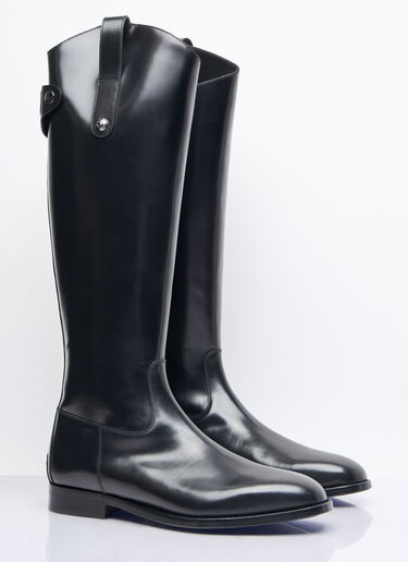 Dolce & Gabbana Knee-High Leather Boots Black dol0158008