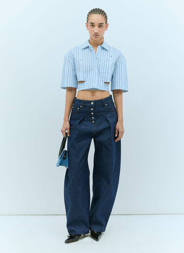 Jacquemus ラ シュミーズ コート バリ シャツ ブルー jac0256017