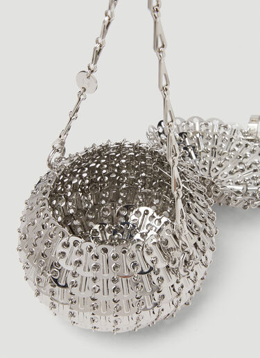 Rabanne 1969 Chainmail Ball Shoulder Bag Silver pac0250047