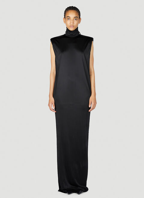Sportmax High Neck Maxi Dress Blue spx0254005