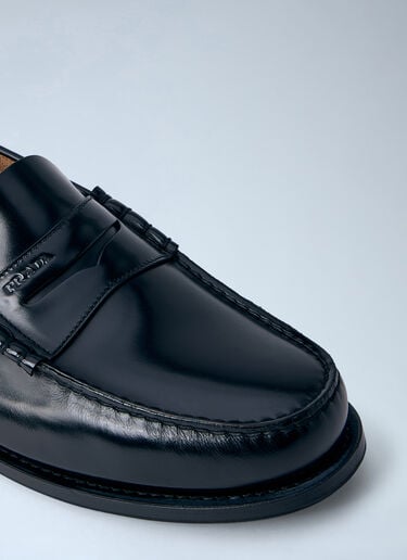 Prada Leather Loafers Black pra0164014
