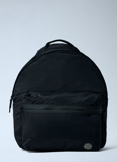 Logo Motif Backpack Stone Island Logo Motif Backpack Black sto0164023