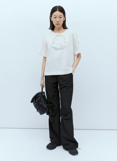 Moncler Shoe Lace Logo Top White mon0256021