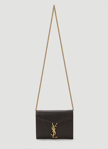 Saint Laurent Cassandra Wallet Shoulder Bag Black sla0241049