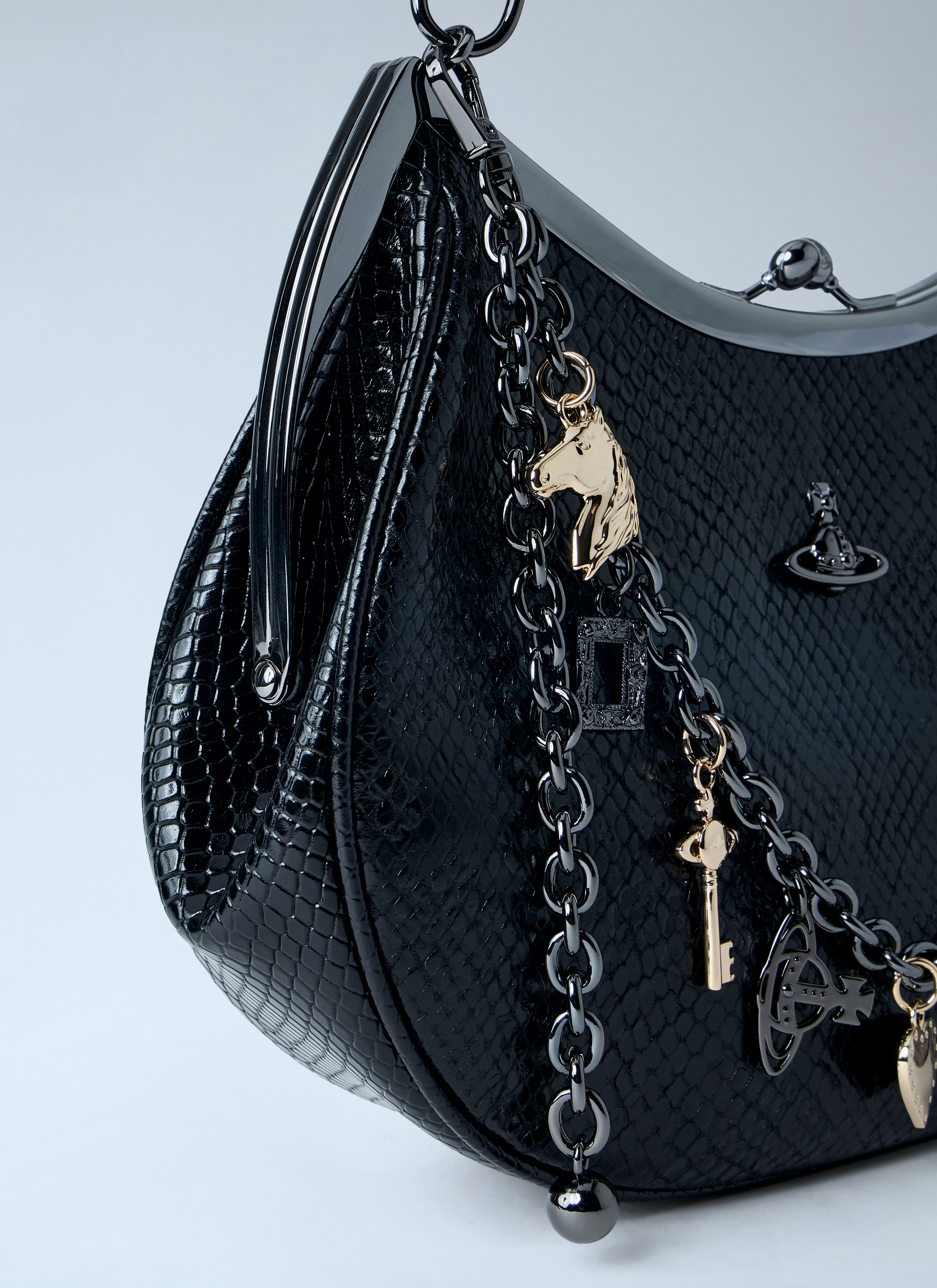 Vivienne Westwoodのバッグ Nana Charm Frame Purse in BLACK-MULTI | Vivienne Westwood®