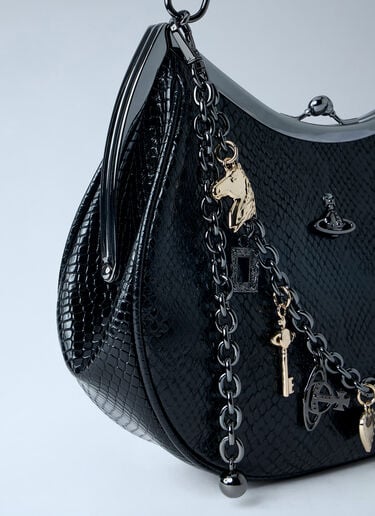 Vivienne Westwood Charm Frame Shoulder Bag Black vvw0263021