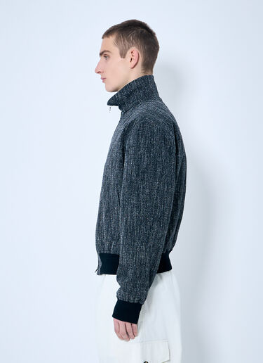Bottega Veneta Fleck Zip-Up Jacket Grey bov0159009