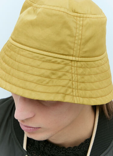 Dries Van Noten Topstitching Bucklet Hat Green dvn0156037