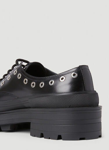 Alexander McQueen Eyelet Derby Shoes Black amq0151049