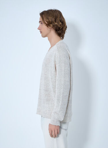 Our Legacy V-neck Knit Sweater Cream our0164069