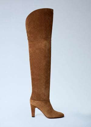Chloé Eve Thigh-High Boots Brown chl0262000