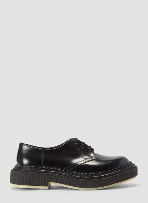 Saint Laurent Type 132 Lace-Up Shoes Black sla0136039