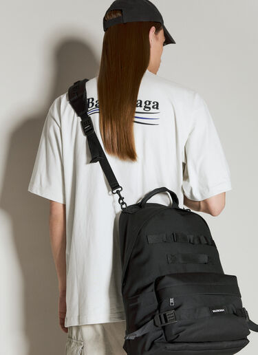 Balenciaga Army 中号多用途双肩包  黑色 bal0155048