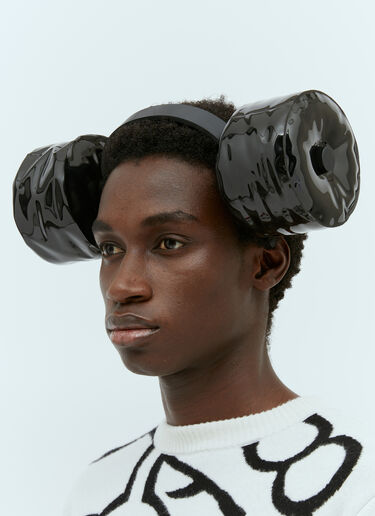 Double Spiked Diadem 3D Headband Walter Van Beirendonck Double Spiked Diadem 3D Headband Black wlt0154035
