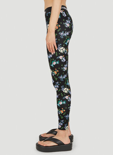 Rabanne Floral Print Leggings Black pac0250035