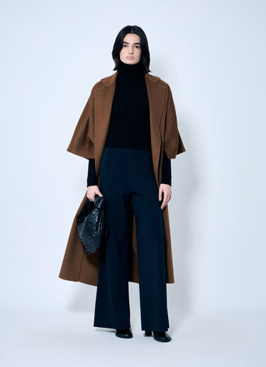 Max Mara Knit Wide Leg Pants Navy max0259002